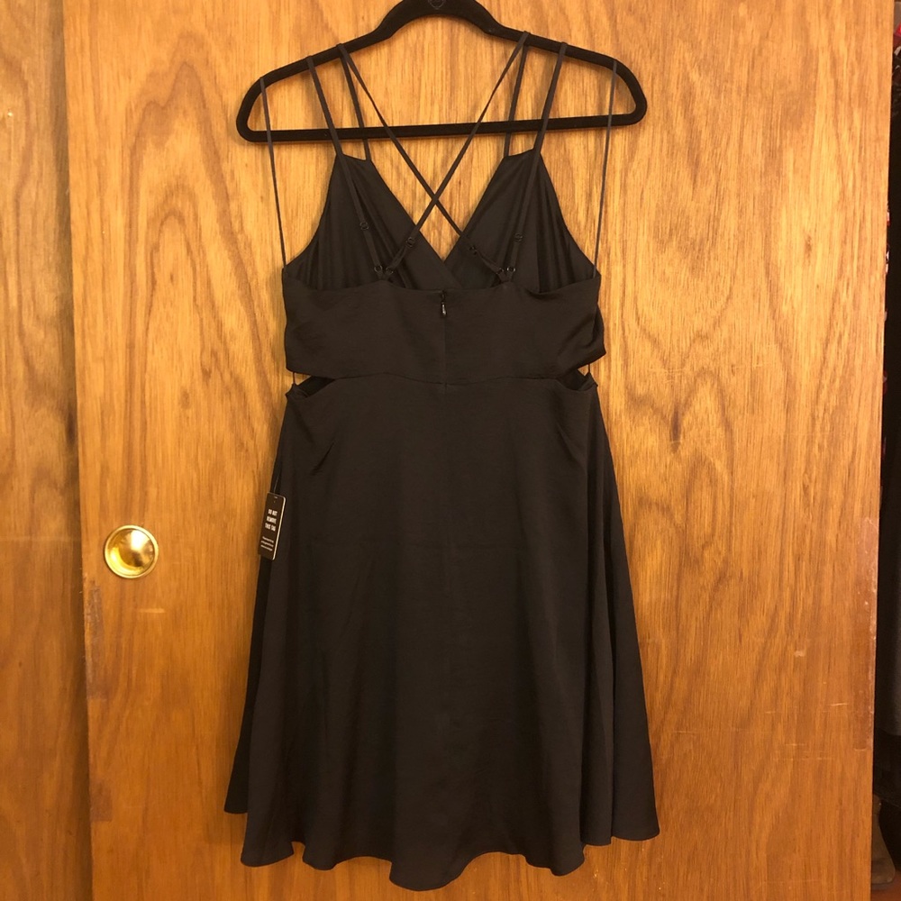 Express Black Stappy Dress with Cut Outs, Size M